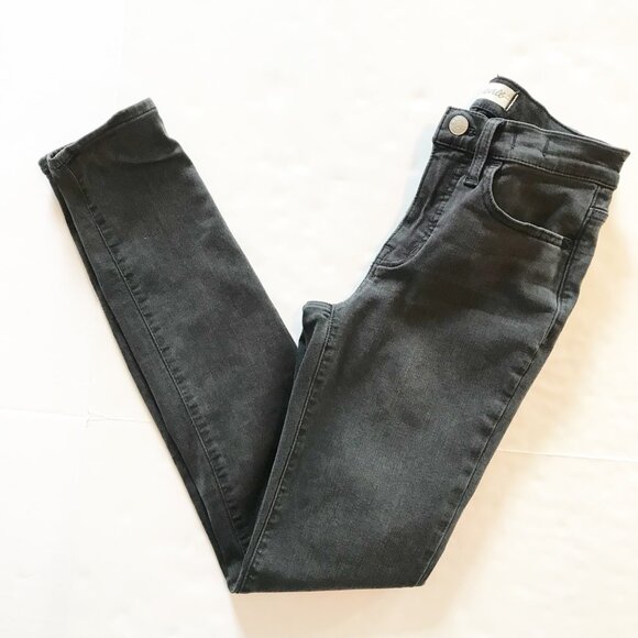 MADEWELL Roadtripper Mid Rise Supersoft Ashmont Wash Black Jeans Womens 24 Tall - Picture 2 of 12